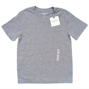 NEW Arizona Heather Gray TShirt Boys Size XS 6 7 Short Sleeve Vneck Kids Top
